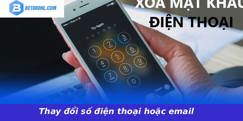 Thay đổi số điện thoại hoặc email