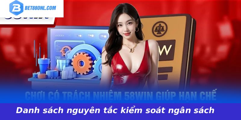 Danh sách nguyên tắc kiểm soát ngân sách
